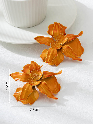 1732274 Flower Shape Earrings Accessories
