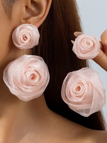 1786510 Flower Shape Drop Earrings