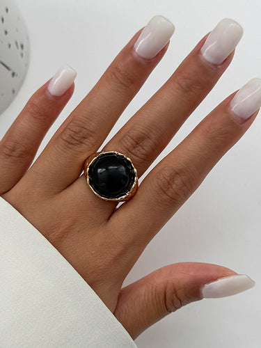 1718565 Geometric Rhine Stones Rings Accessories