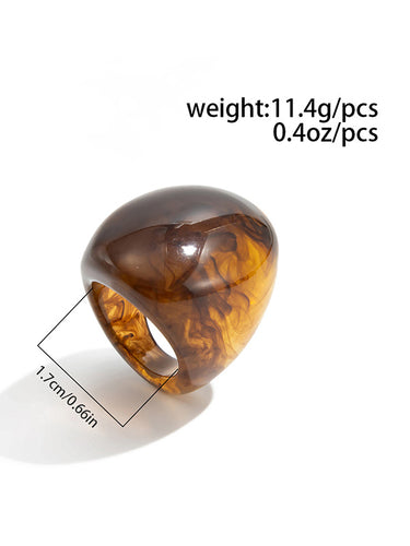 1729208 Irregularity Geometric Shiny Rings Accessories