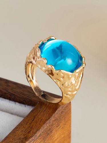 1718557 Geometric Rhine Stones Rings Accessories