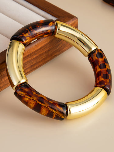 1717666 Contrast Color Geometric Bracelet Accessories