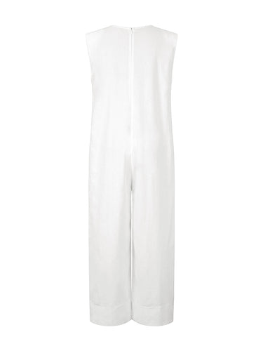 Palza con gamba larga senza maniche tute a colori solidi