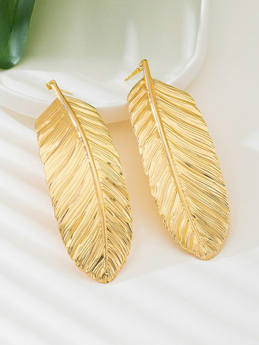 1733781 Leaves Shape Earrings Accessories