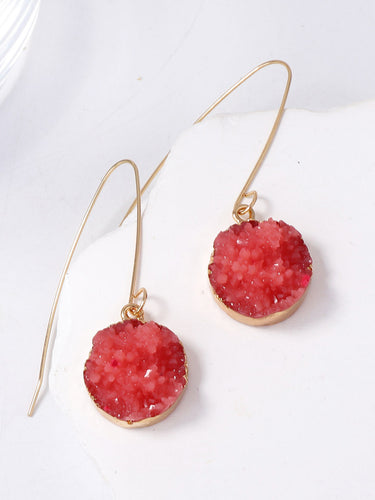 1733899 Geometric Water Drop Earrings Accessories