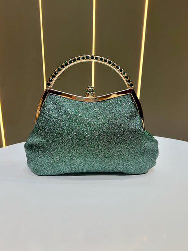 1739627 Chains Rhine Stones Evening Bags & Clutches Handbags