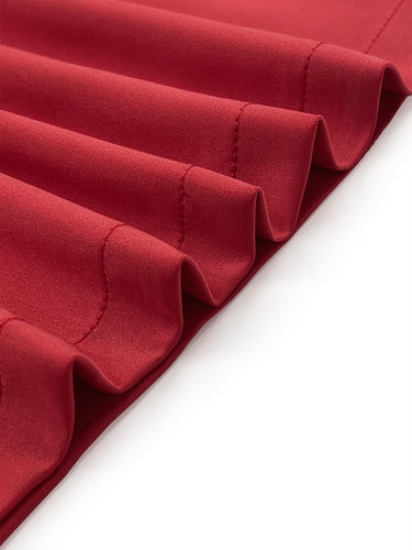 Loose Short Sleeves Falbala Solid Color Round-Neck Jumpsuits