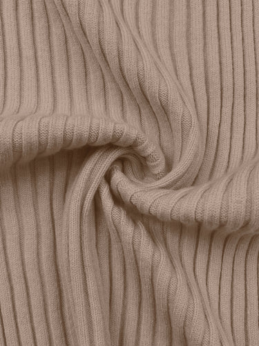 Lockere, asymmetrische, einfarbige Pullover mit hohem Kragen und geteilten Nähten