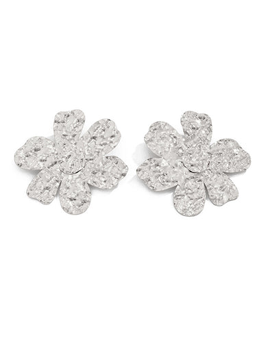 1729284 Irregularity Flower Shape Earrings Accessories