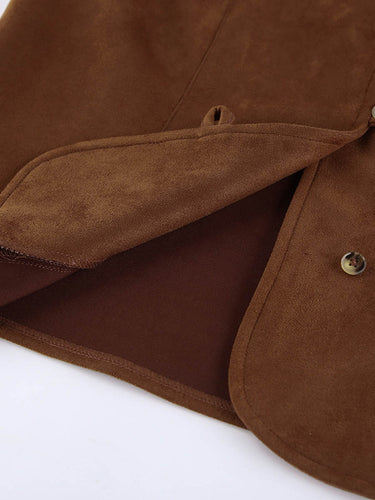 1739837 Loose Sleeveless Buttoned Solid Color V-Neck Vest Outerwear Waistcoat