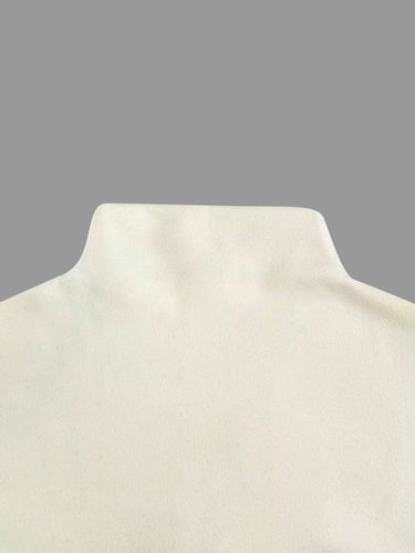 Long Sleeves Loose Flower Print High Neck 1 Piece Cape