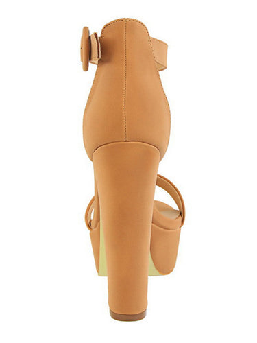 1748818 Buckle Peep-Toe Split-Joint Pumps Sandals