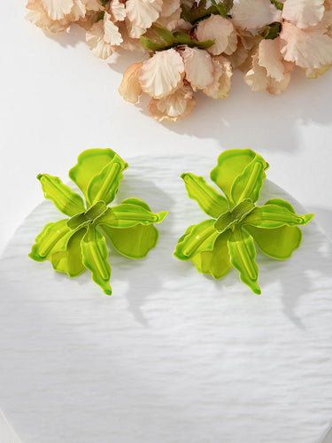 1732276 Flower Shape Earrings Accessories