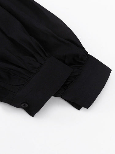 1740911 Bodycon Elasticated Waist Belted Buttoned Layered Solid Color Split-Joint Mini Dresses Shirt Dress