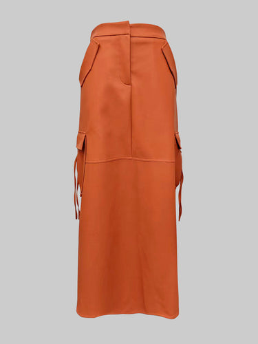 Röcke mit Säulentaschen in Unifarben 