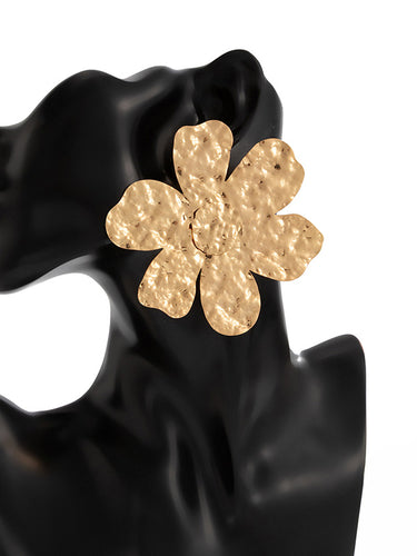 1729308 Irregularity Flower Shape Earrings Accessories