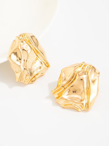 1719083 Irregularity Shiny Earrings Accessories