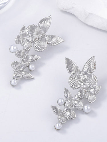 1715105 Butterfly Shape Shiny Earrings Accessories