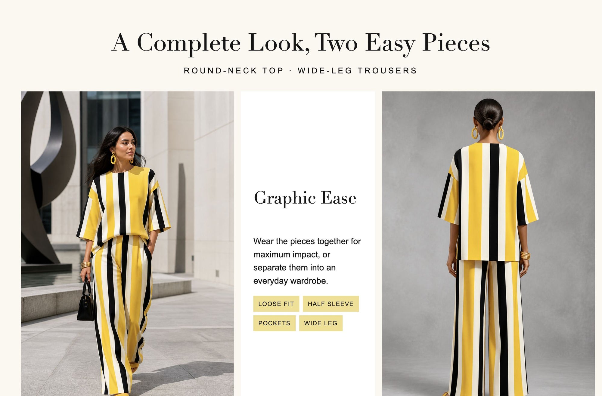 Striped Contrast Color Loose Half Sleeves Round-neck Blouses&shirts Tops